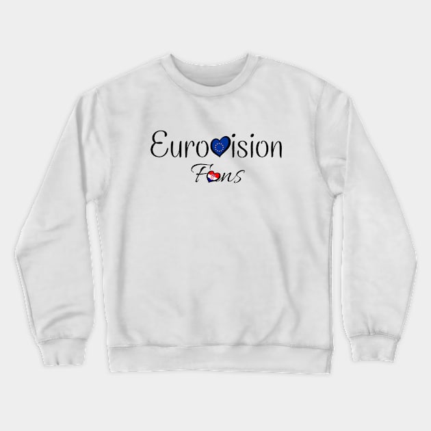 Eurovisión Fans Croacia. Crewneck Sweatshirt by Cotton Candy Art